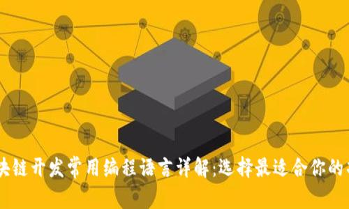 区块链开发常用编程语言详解：选择最适合你的项目